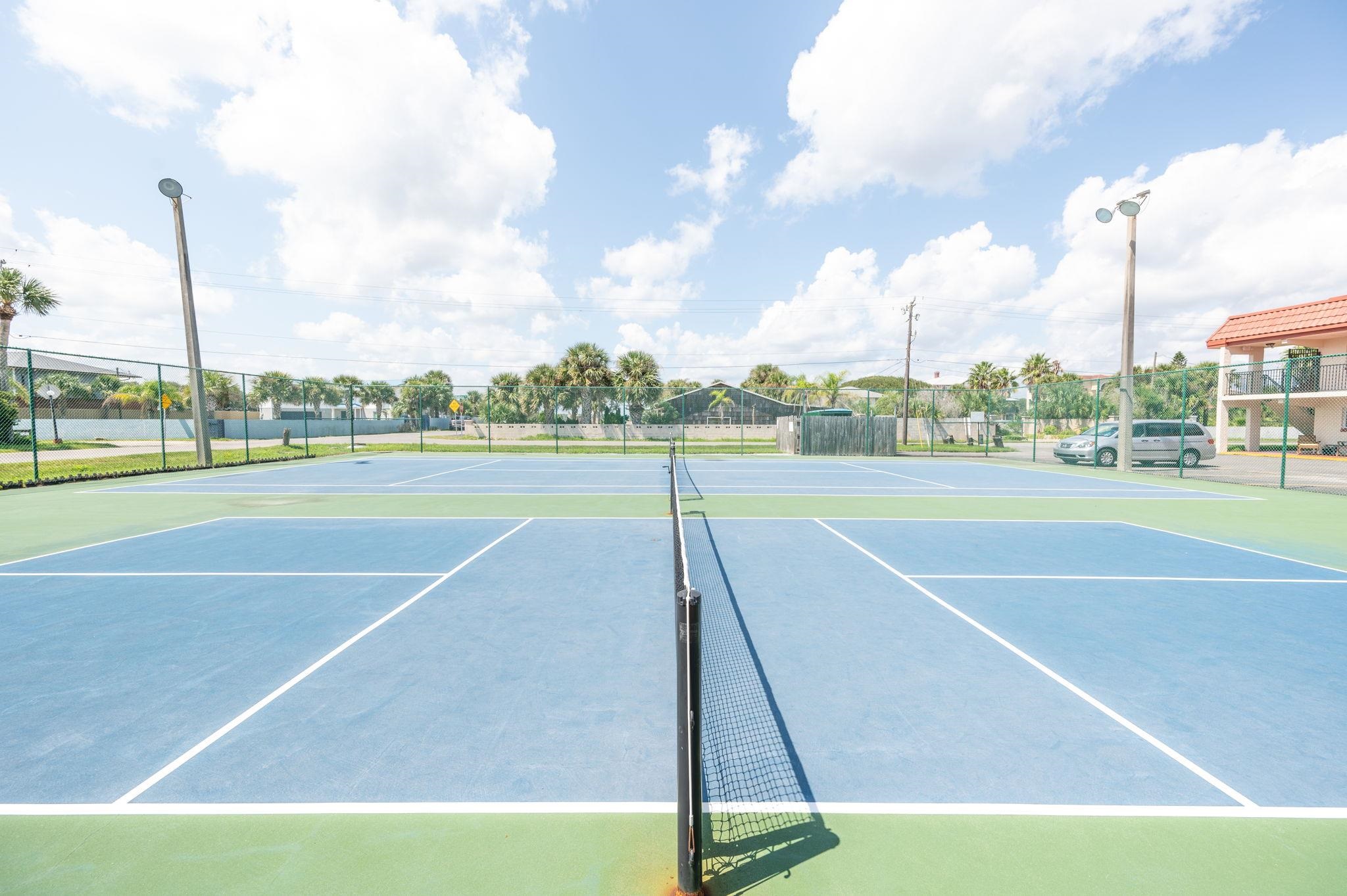 7175 A1A South, Unit F237 St. Augustine, FL 32080 - Photo 44 of 63 a view of a tennis court