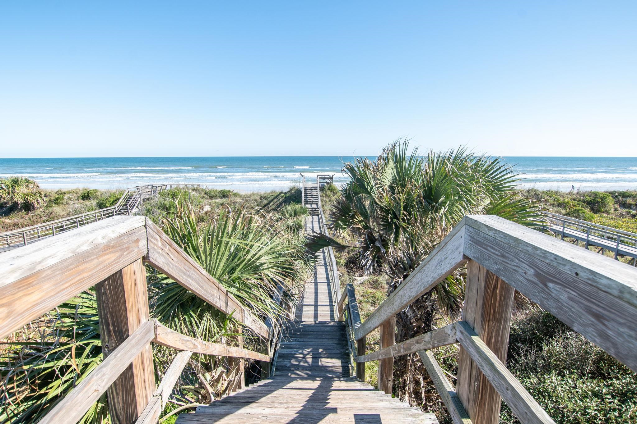 7175 A1A South, Unit F237 St. Augustine, FL 32080 - Photo 48 of 63 a view of a balcony with an ocean view