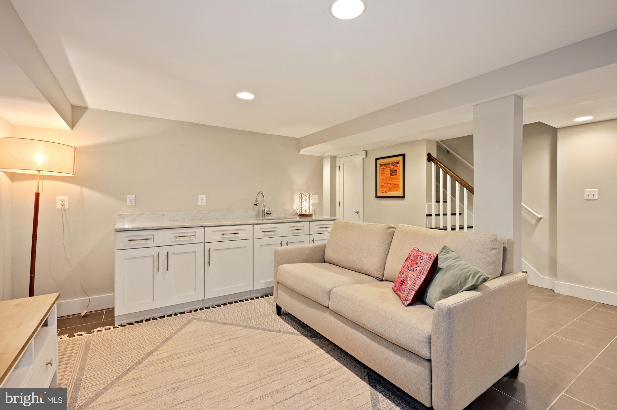 4110 3rd Street Northwest Washington, DC 20011 - Photo 27 of 35 a living room with furniture and kitchen view