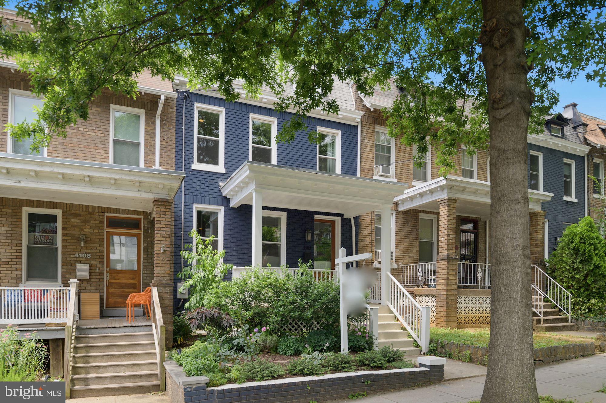4110 3rd Street Northwest Washington, DC 20011 - Photo 3 of 35 a front view of a house with porch