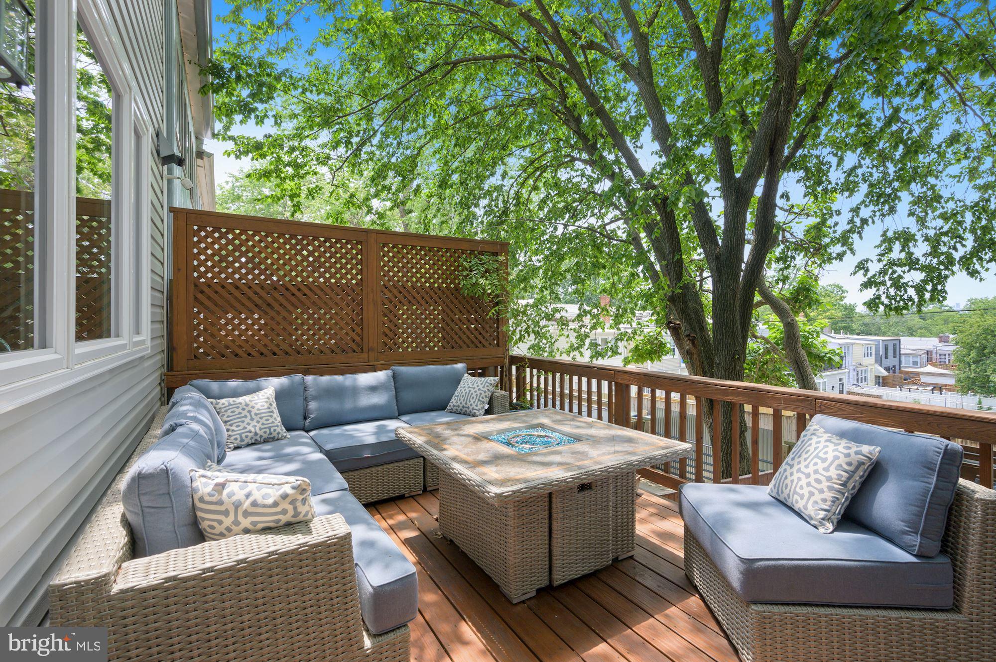 4110 3rd Street Northwest Washington, DC 20011 - Photo 32 of 35 a balcony with furniture and a couch