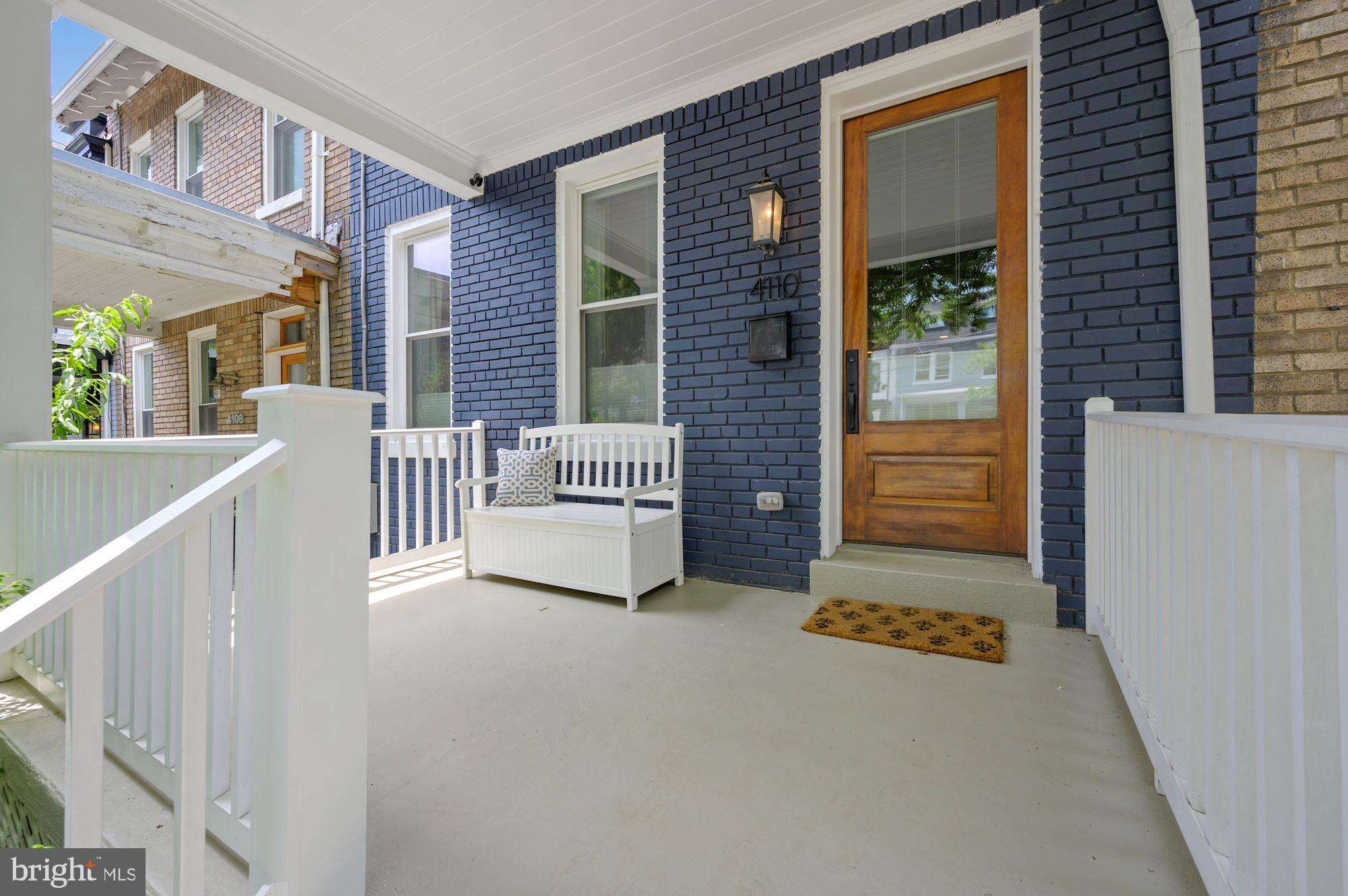 4110 3rd Street Northwest Washington, DC 20011 - Photo 5 of 35 a view of front door and porch with furniture