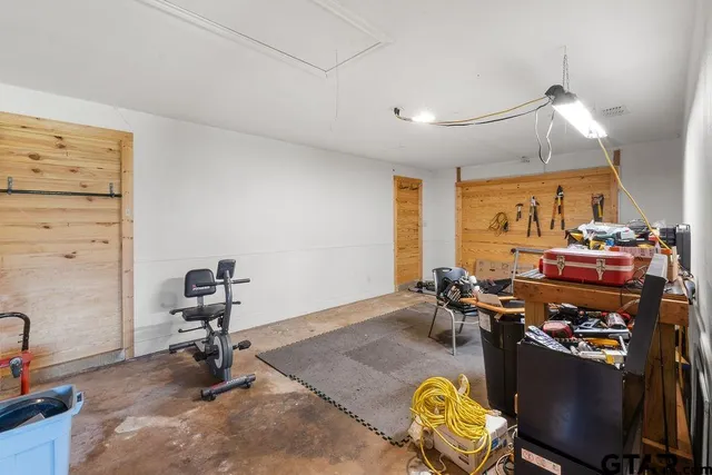 a room with furniture