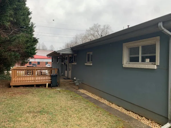 a view of a house with a balcony
