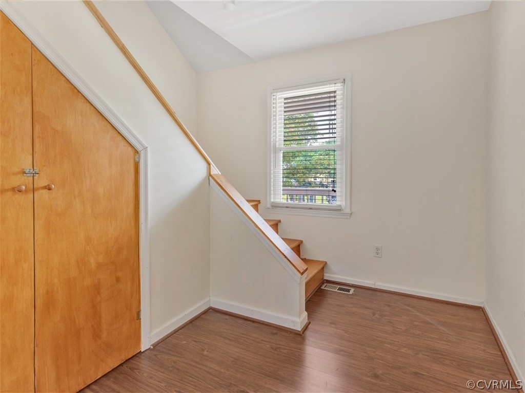 3124 Fielding Road Chester, VA 23831 - Photo 13 of 18 a view of entryway with wooden floor and stairs