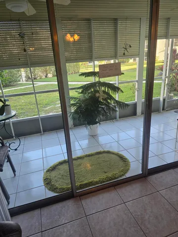 a view of a indoor porch