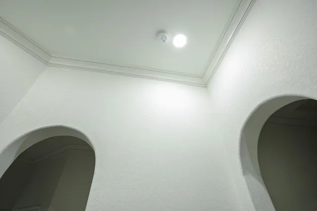 a close up of a mirror