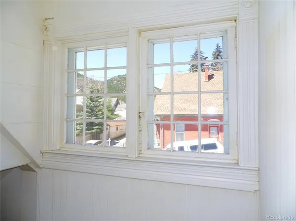 a view of a window in a room