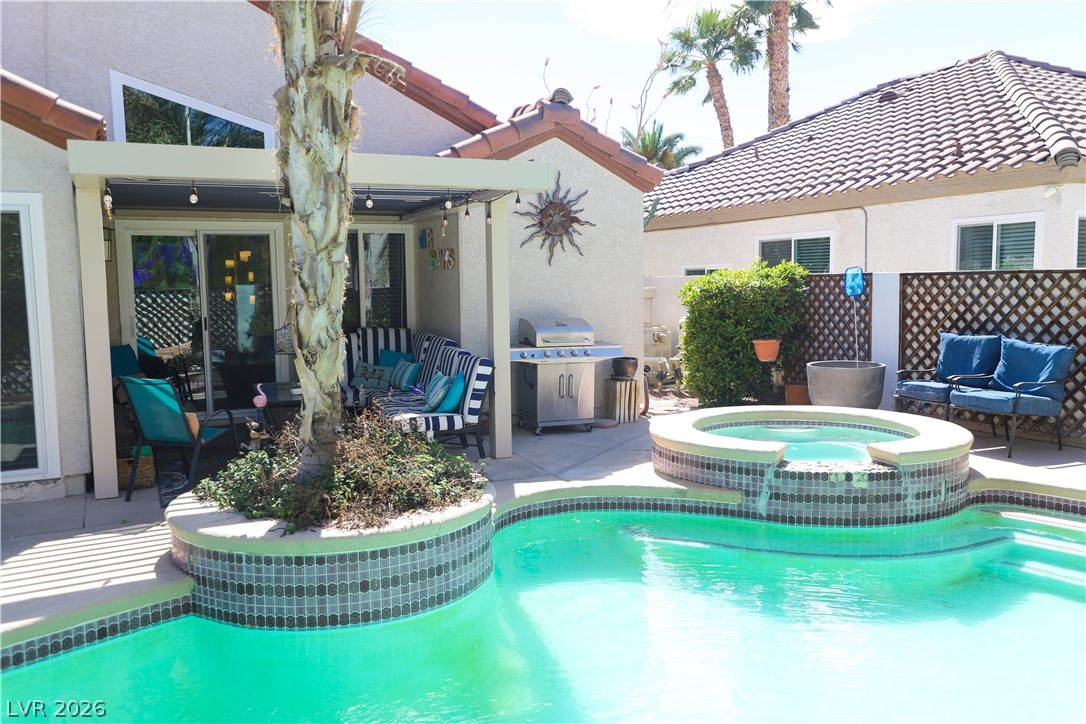 133 Coventry Circle Henderson, NV 89074 - Photo 90 of 99 Pool. Spa. Portico.