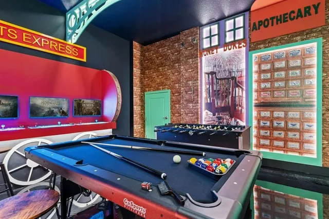 a view of a chairs and tables in patio