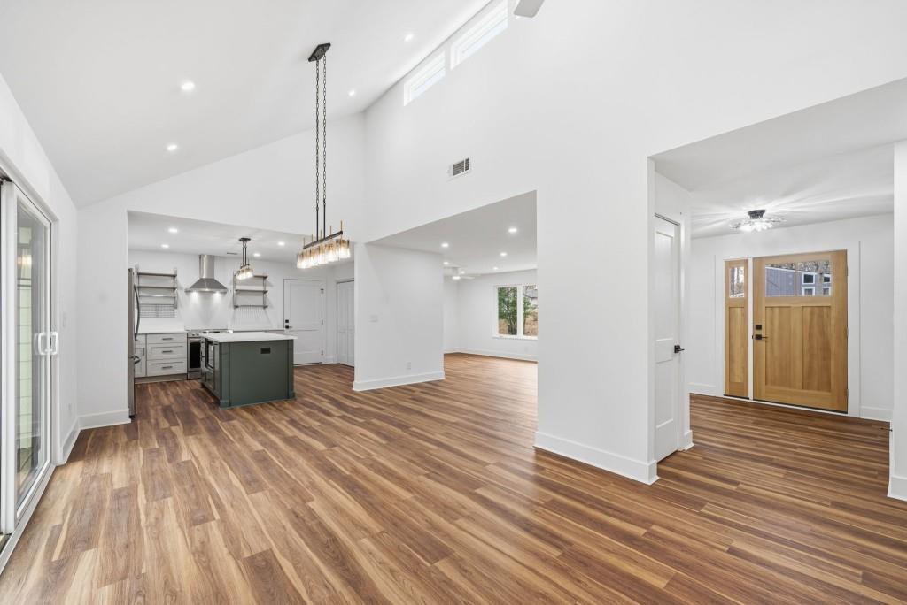 3668 Big Springs Road Decatur, GA 30034 - Photo 13 of 45 a view of a kitchen with a sink and wooden floor
