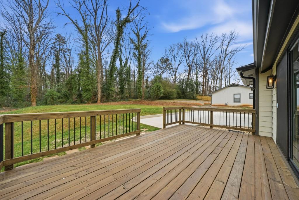 3668 Big Springs Road Decatur, GA 30034 - Photo 35 of 45 a view of balcony with wooden floor and fence