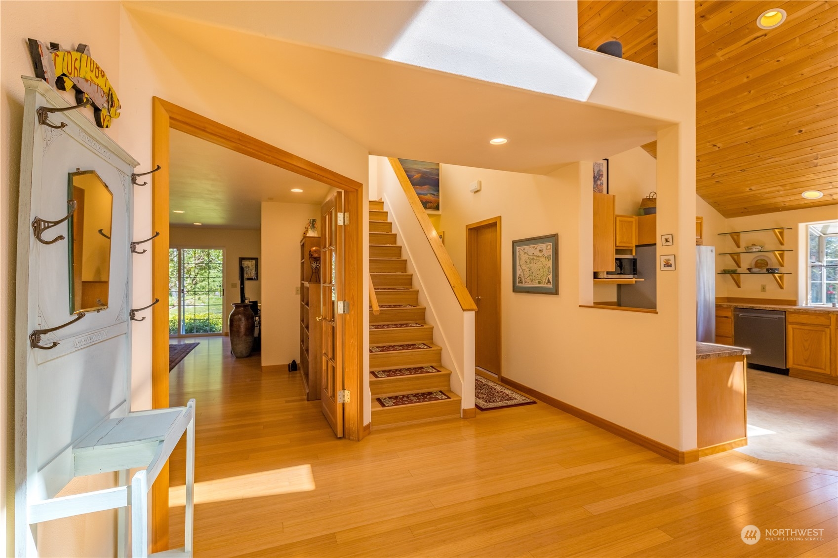 131 Riverside Road Sequim, WA 98382 - Photo 17 of 40 a view of an entryway with a living room