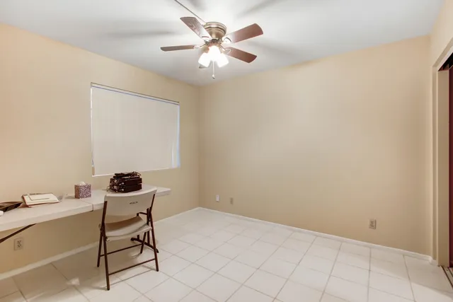 a view of workspace with a window