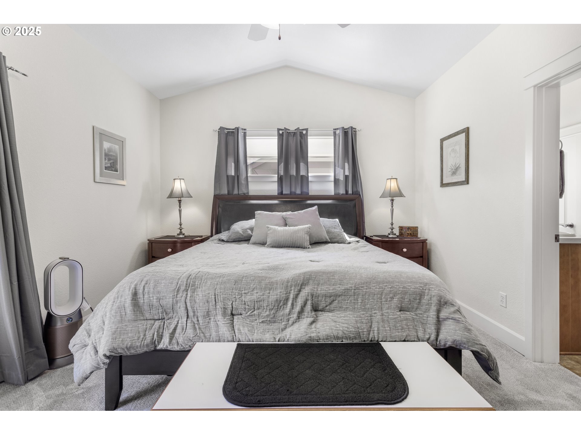 3369 Falcon Drive Springfield, OR 97477 - Photo 23 of 47 a bedroom with a bed and a night stand