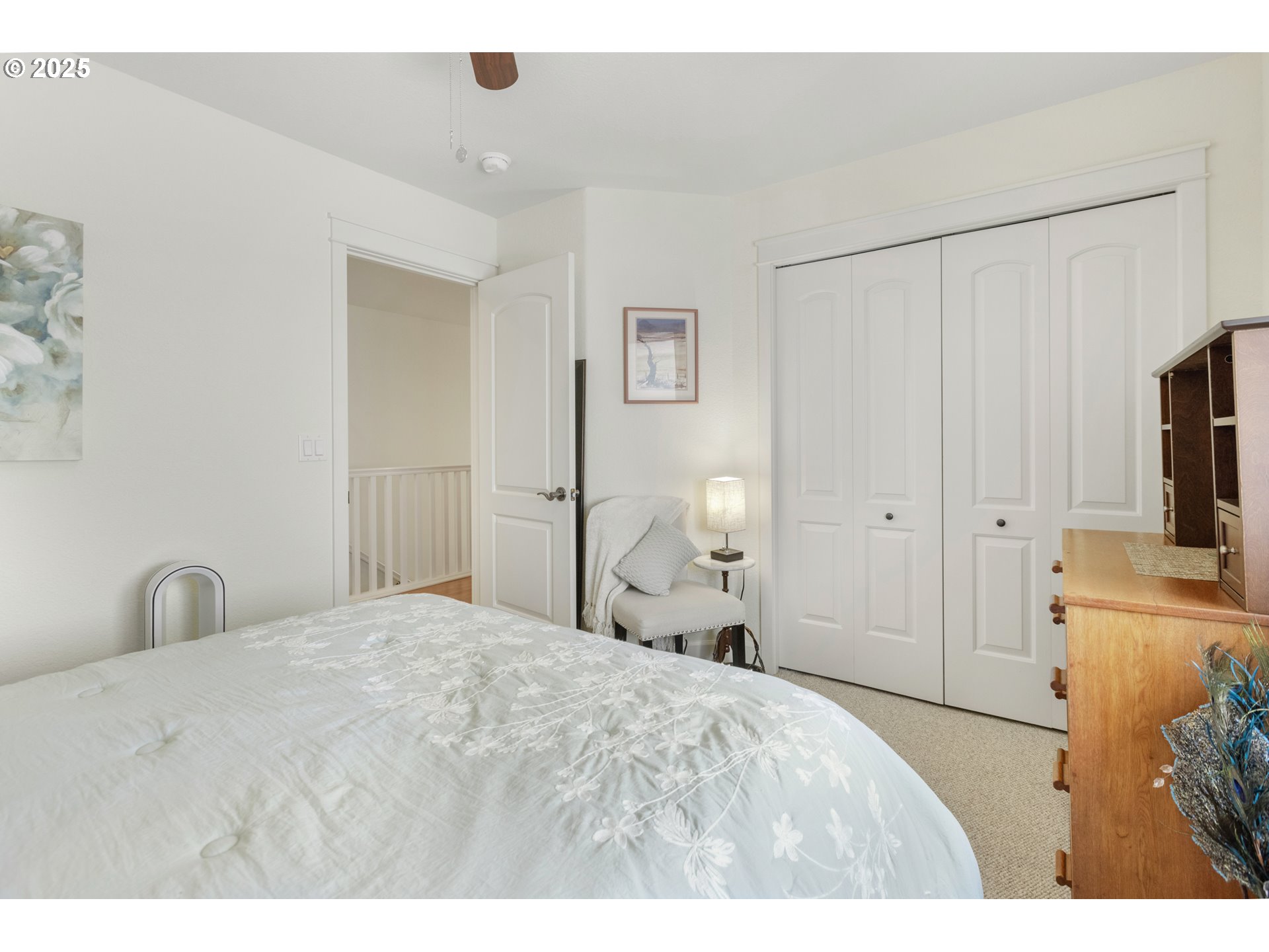 3369 Falcon Drive Springfield, OR 97477 - Photo 36 of 47 a bedroom with a bed and a flat screen tv