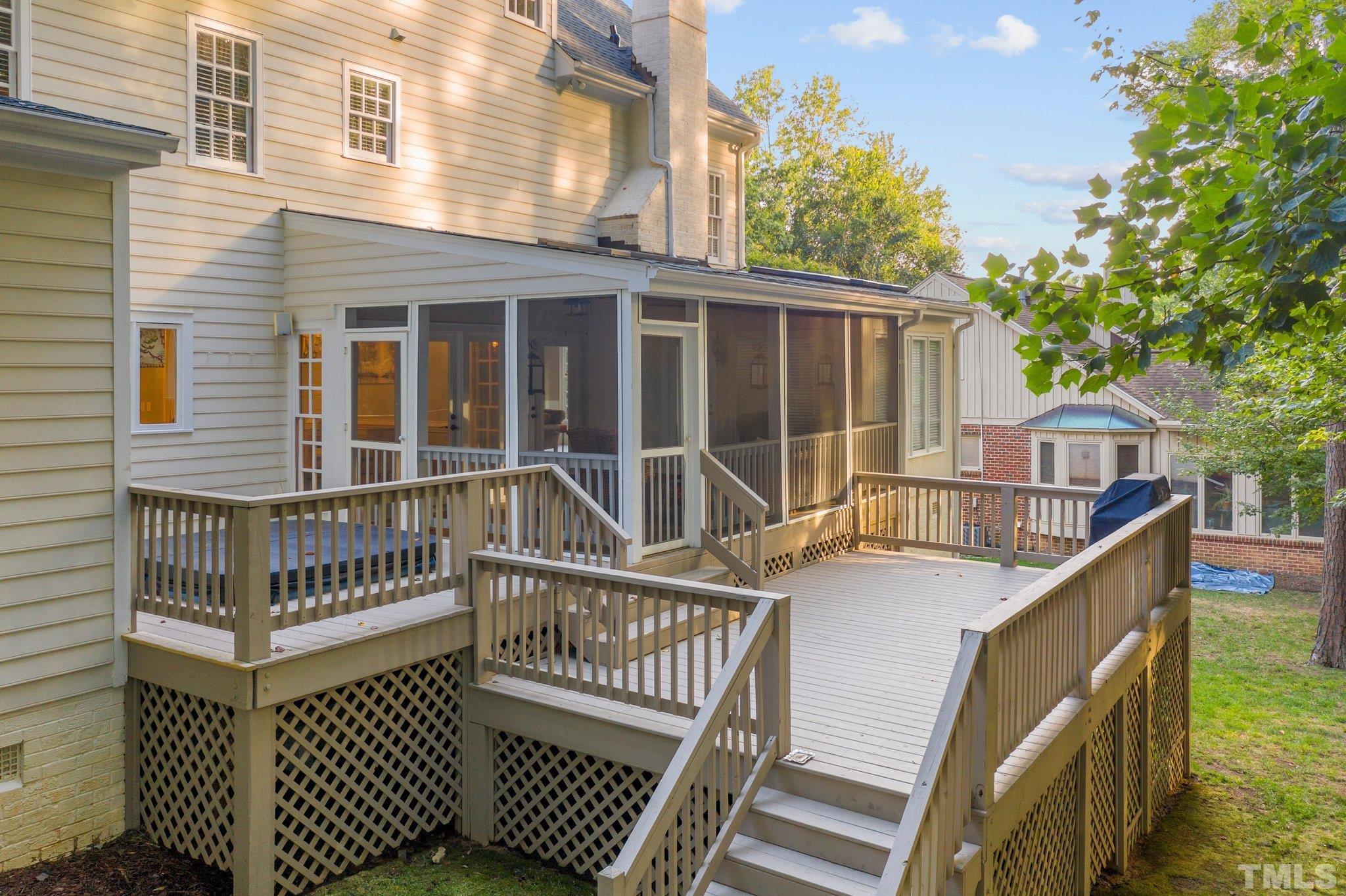 7313 Rainwater Road Raleigh, NC 27615 - Photo 26 of 30 a view of a house with a deck
