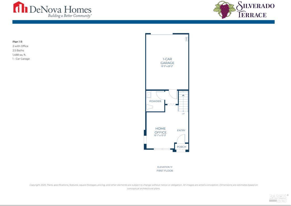 1559 Silverado Terrace Loop, Unit 38 Calistoga, CA 94515 - Photo 2 of 4 a black and white photo of a floor plan