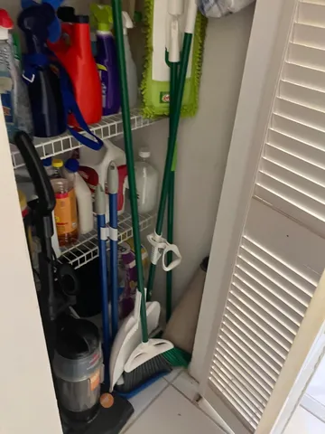 a view of storage and utility room