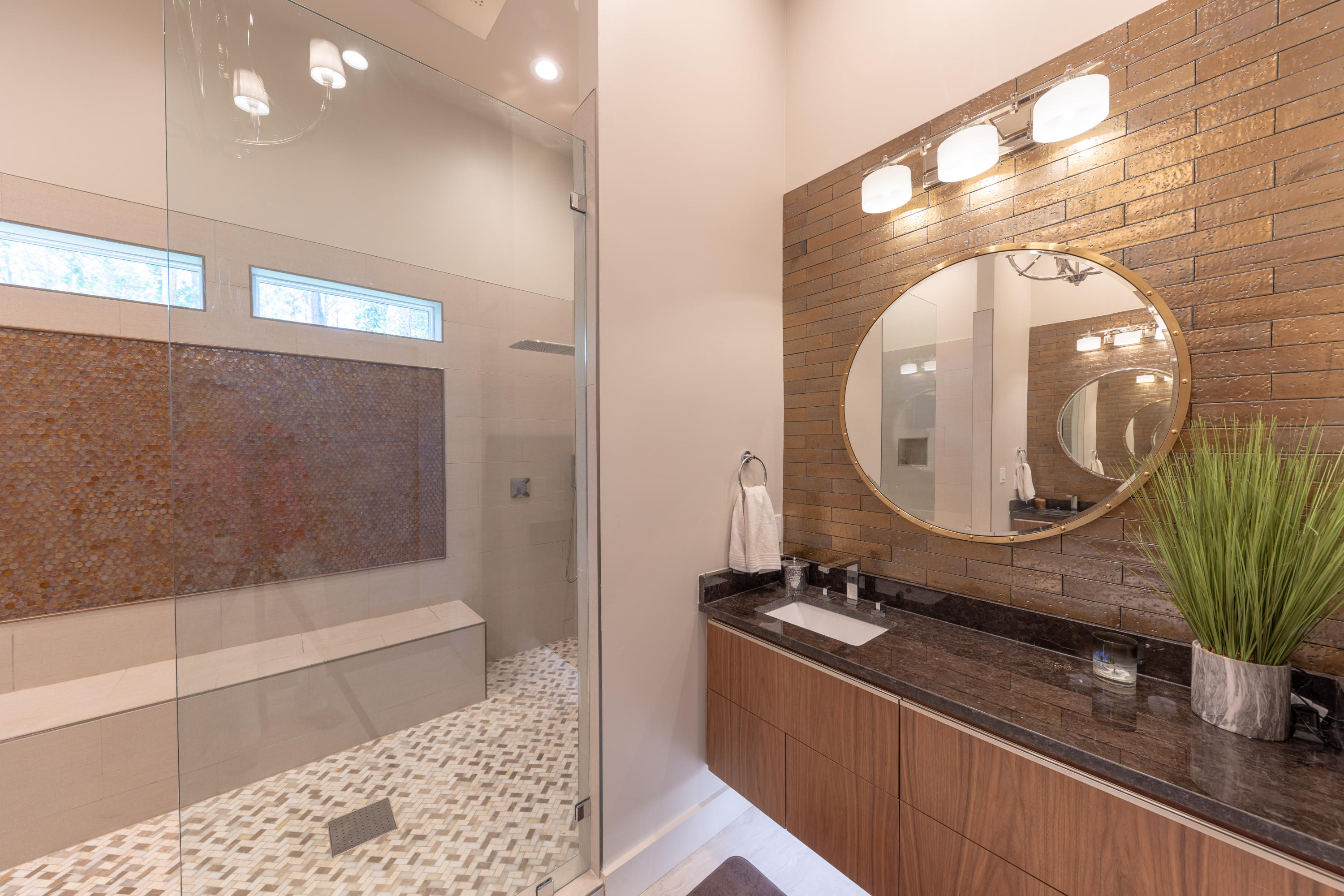 405 Driftwood Point Road Santa Rosa Beach, FL 32459 - Photo 20 of 57 a bathroom with a sink and a mirror