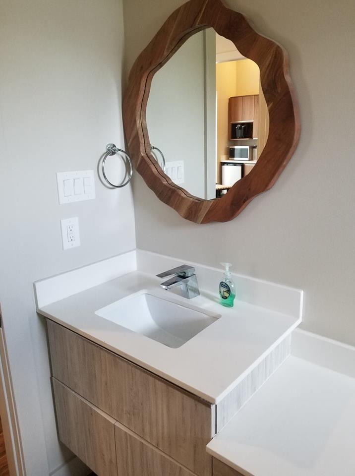 405 Driftwood Point Road Santa Rosa Beach, FL 32459 - Photo 50 of 57 a bathroom with a sink and a mirror