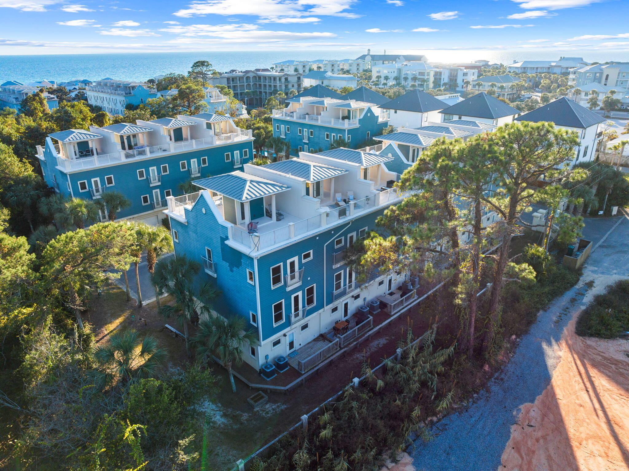 a view of a city with tall buildings