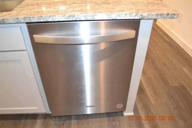 a close view of closet