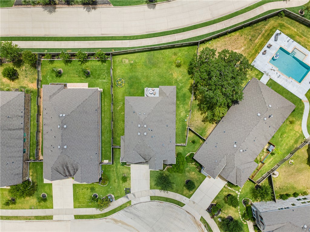 3632 Haskell Hollow Loop College Station, TX 77845 - Photo 36 of 42 an aerial view of a house with a yard and outdoor seating
