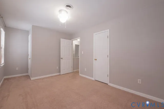 a view of an empty room