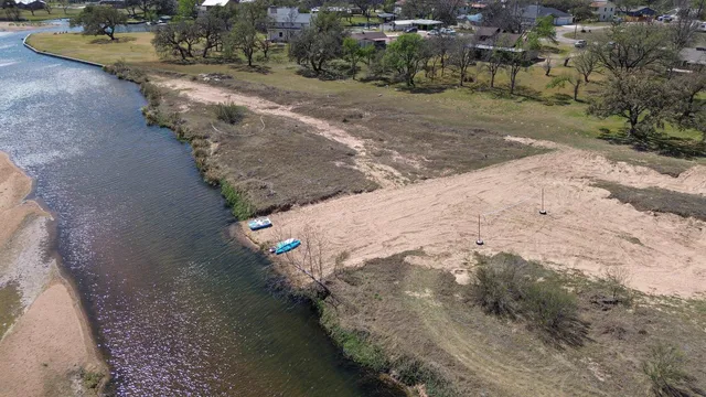 a view of a road with a yard