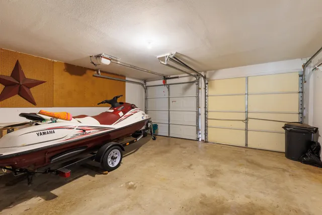 a car parked in garage