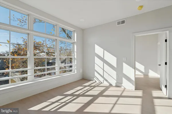 a view of a large window with outdoor space
