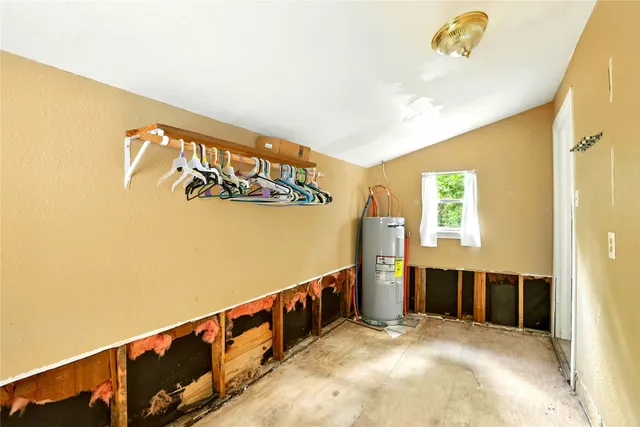 a view of a hallway with entryway