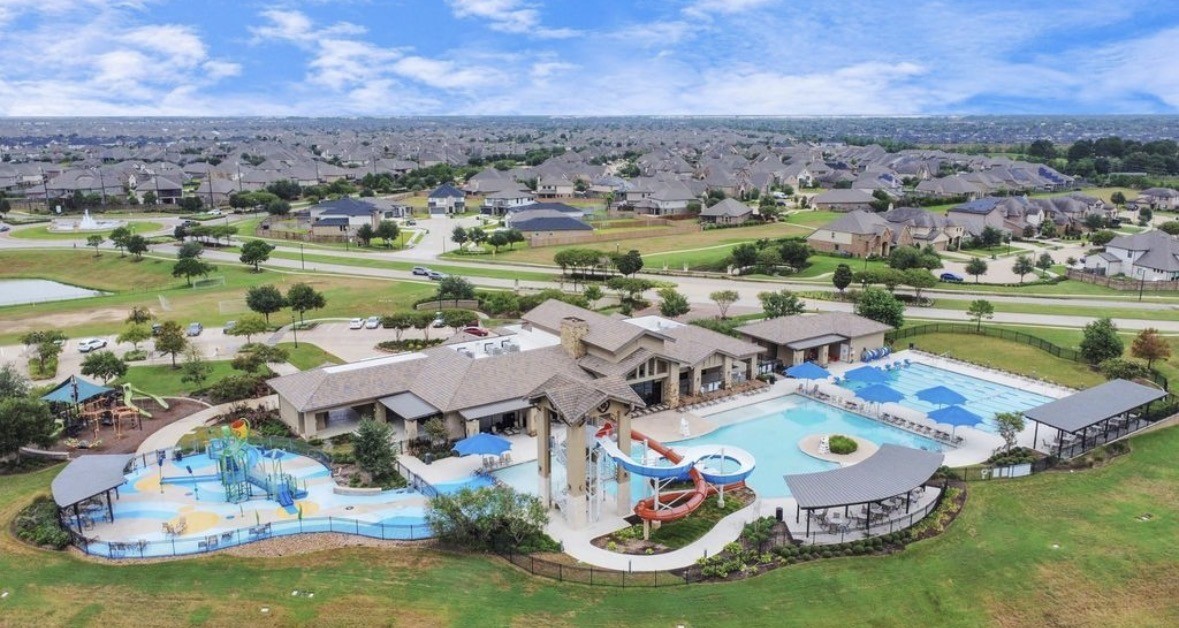 29847 Reagans Ranch Drive Katy, TX 77494 - Photo 36 of 36 a aerial view of a table and chairs in patio