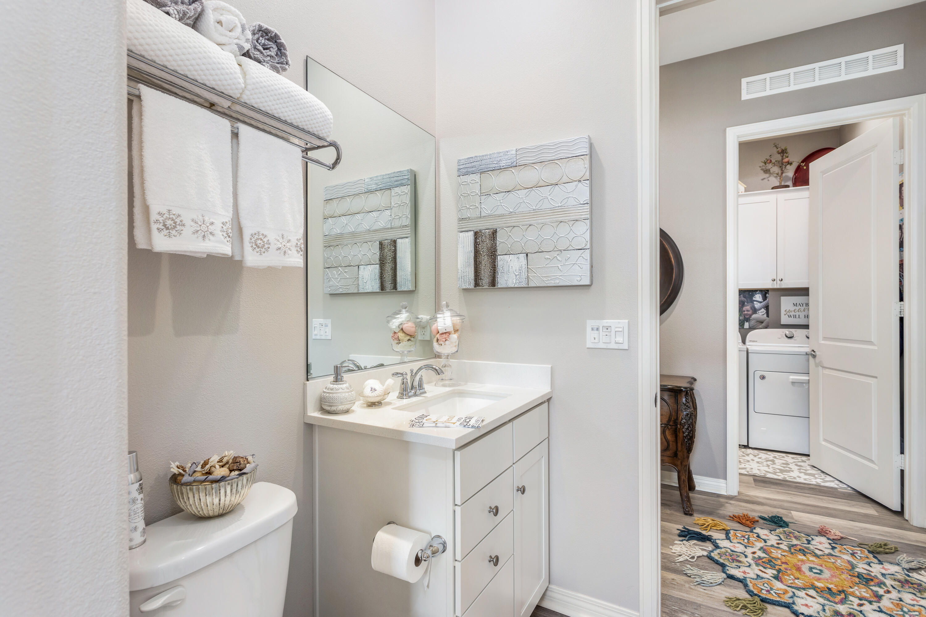 61 Syrah Rancho Mirage, CA 92270 - Photo 32 of 61 a bathroom with a sink toilet and shower