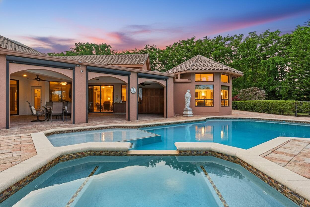 17595 Bocaire Place Boca Raton, FL 33487 - Photo 5 of 70 twilight back