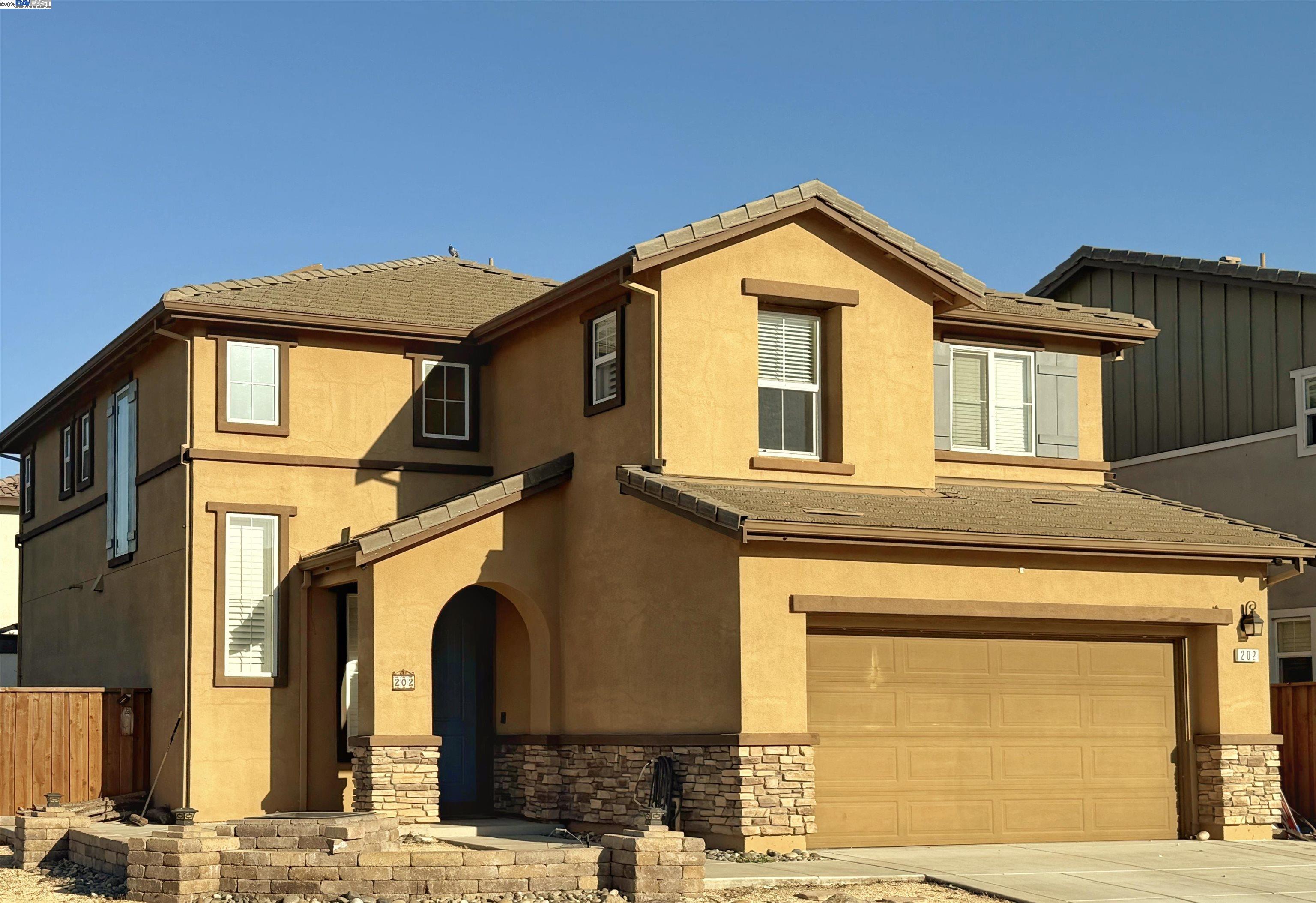a front view of a house