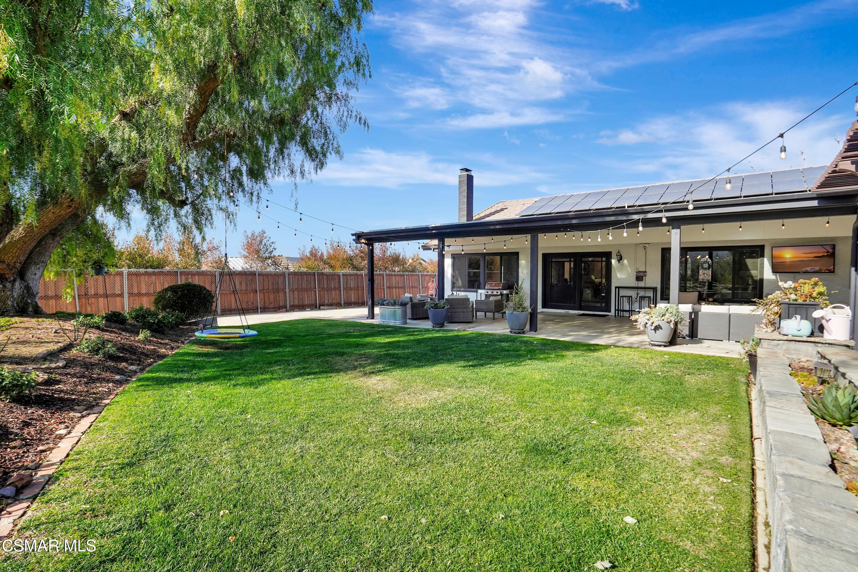 160 Wrangler Road Simi Valley, CA 93065 - Photo 42 of 65 a view of a house with backyard porch and sitting area