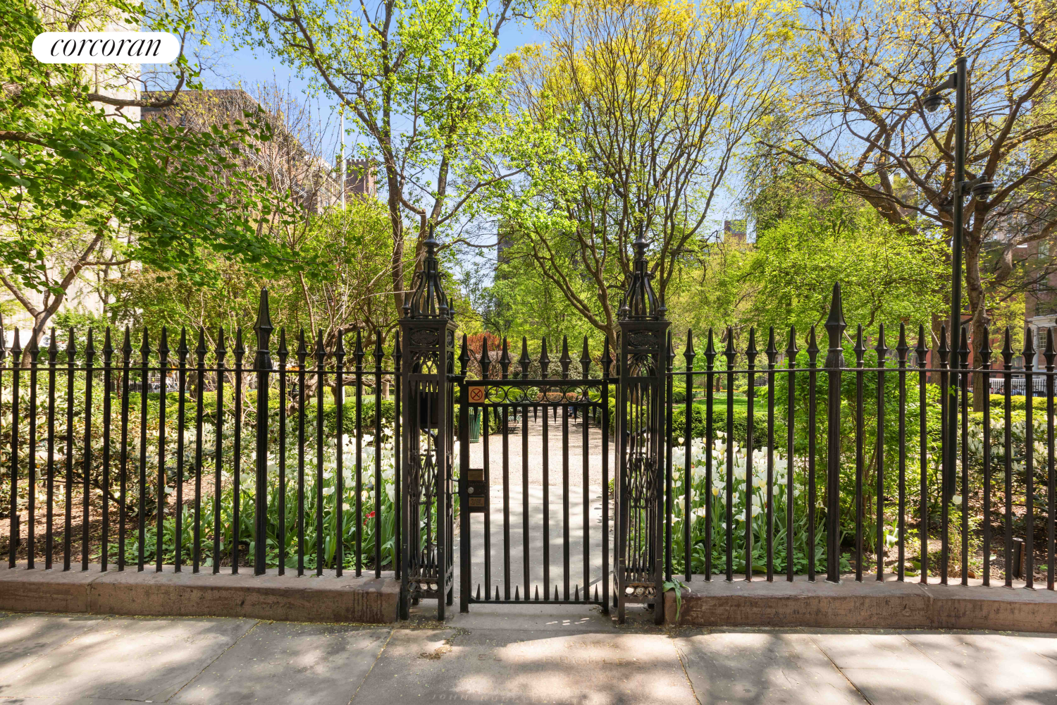 22 Gramercy Park South, Unit PH Manhattan, NY 10003 - Photo 17 of 25 a view of a wrought iron fence
