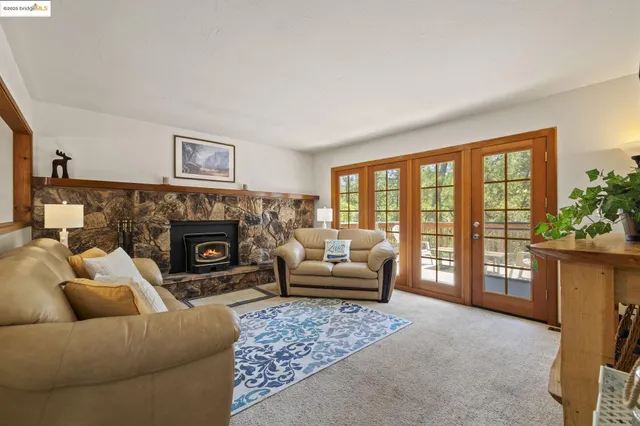 a view of a bench in the roof deck