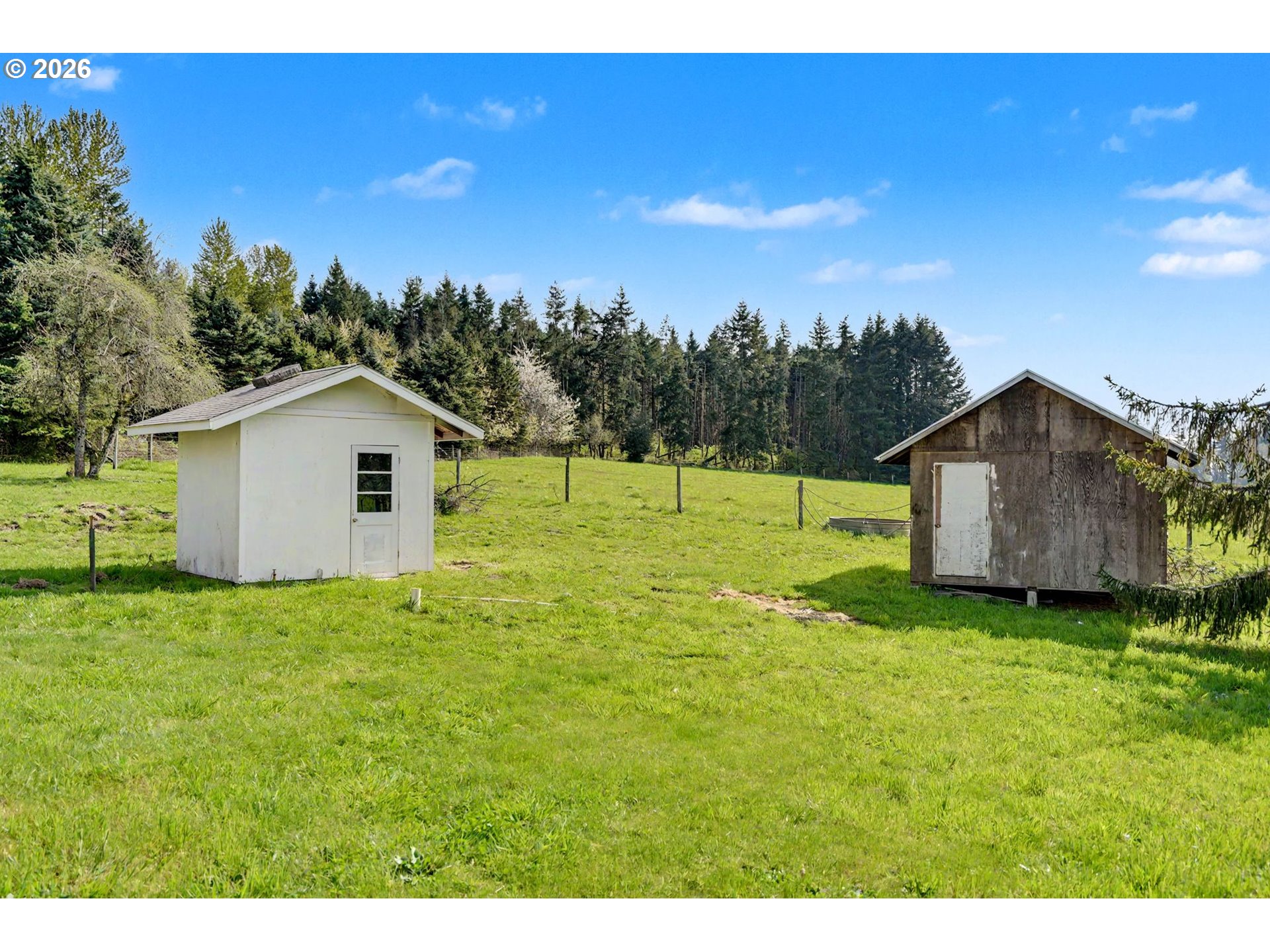11072 South Bremer Road Canby, OR 97013 - Photo 33 of 44 a backyard of a house with lots of green space and mountain view