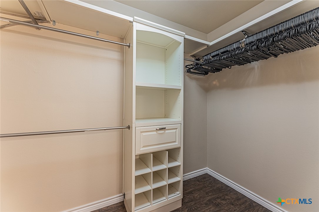 1102 End O Trail Harker Heights, TX 76548 - Photo 31 of 38 a view of walk in closet with empty racks