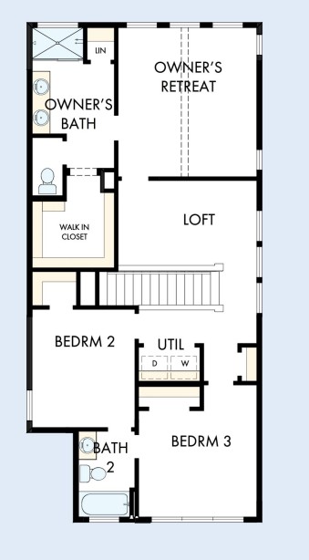 840 Perry Pass, Unit 31 Round Rock, TX 78664 - Photo 18 of 18 Floor Plan - 2nd Floor