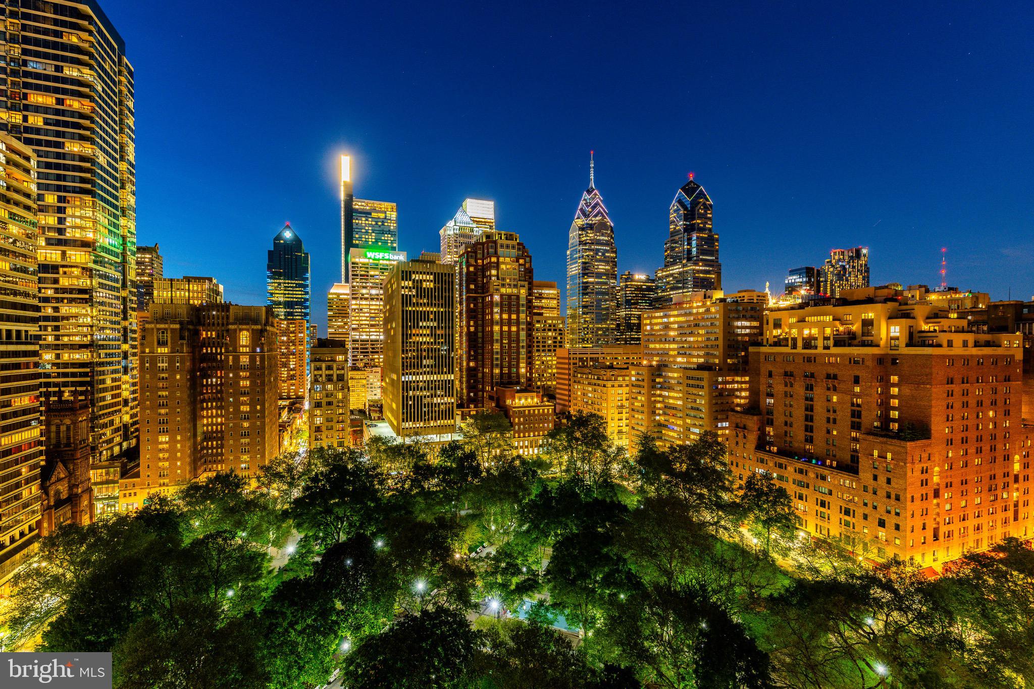 1830 Rittenhouse Square, Unit 17B Philadelphia, PA 19103 - Photo 3 of 39 a view of a city with tall buildings