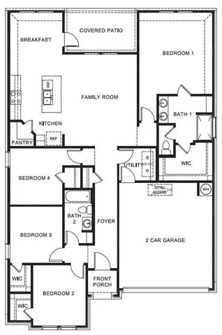 a front view of building with door