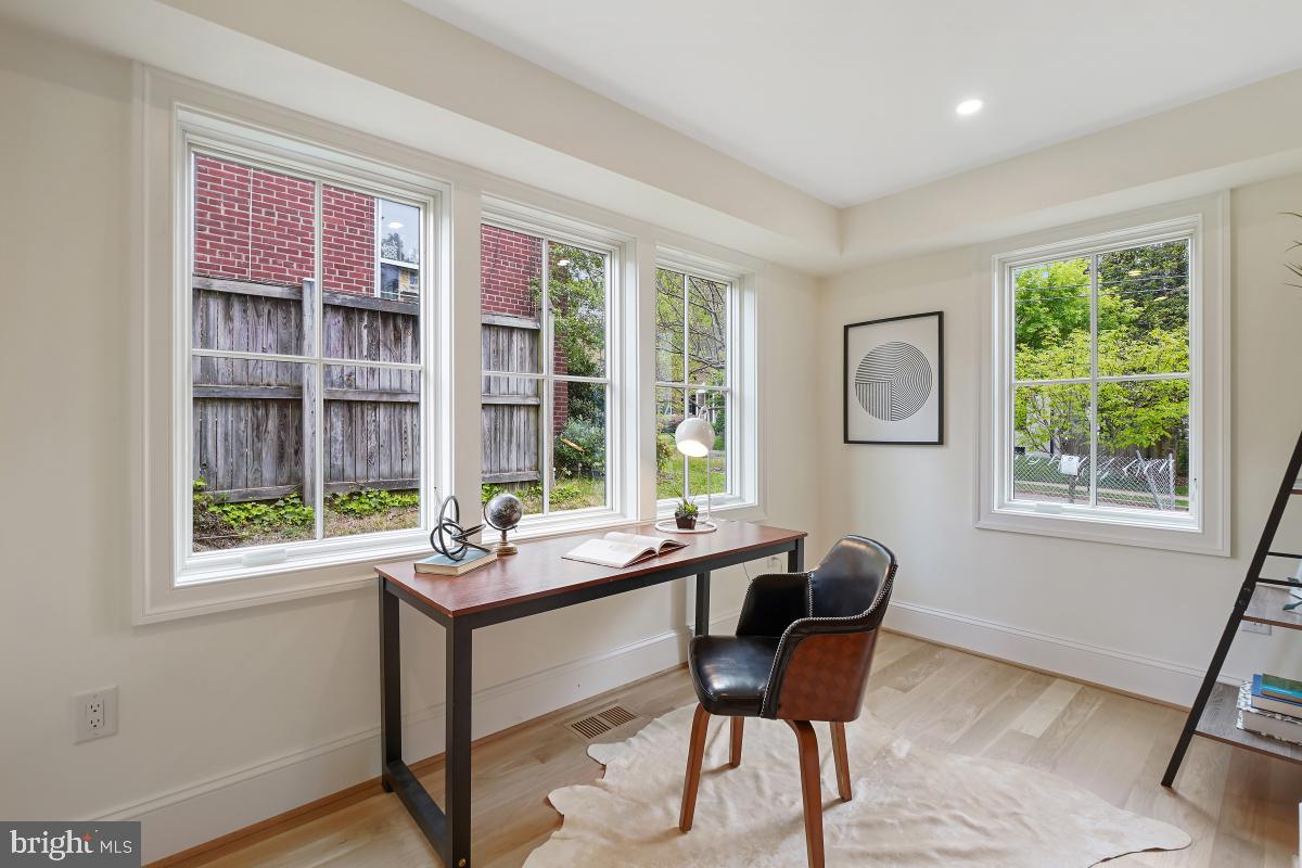 4339 Windom Place Northwest Washington, DC 20016 - Photo 10 of 45 a reading room with furniture and windows