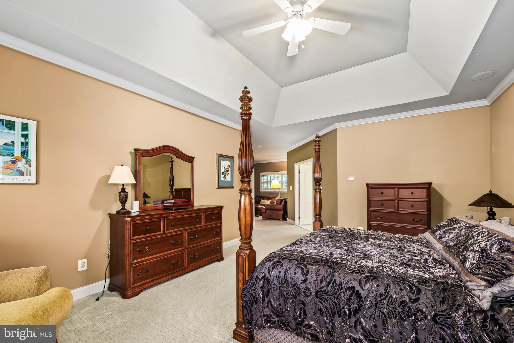40890 Beechnut Road Leesburg, VA 20175 - Photo 30 of 65 a bedroom with a bed and ceiling fan