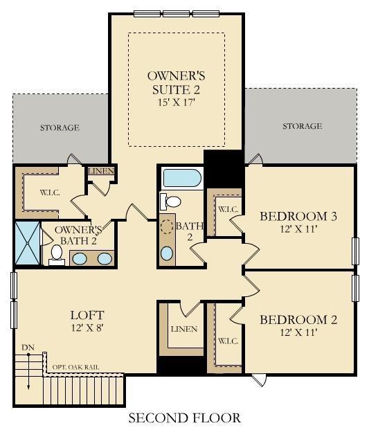 803 Squire Pope Road Summerville, SC 29486 - Photo 33 of 33 Etiwan Floorplan 2nd Floor