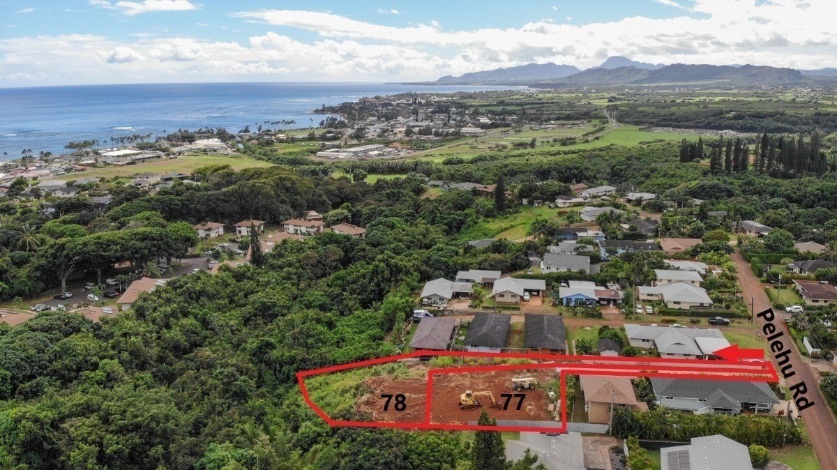 Pelehu Road, Unit 1 Kapaa, HI 96746 - Photo 3 of 3 an aerial view of residential houses and outdoor space