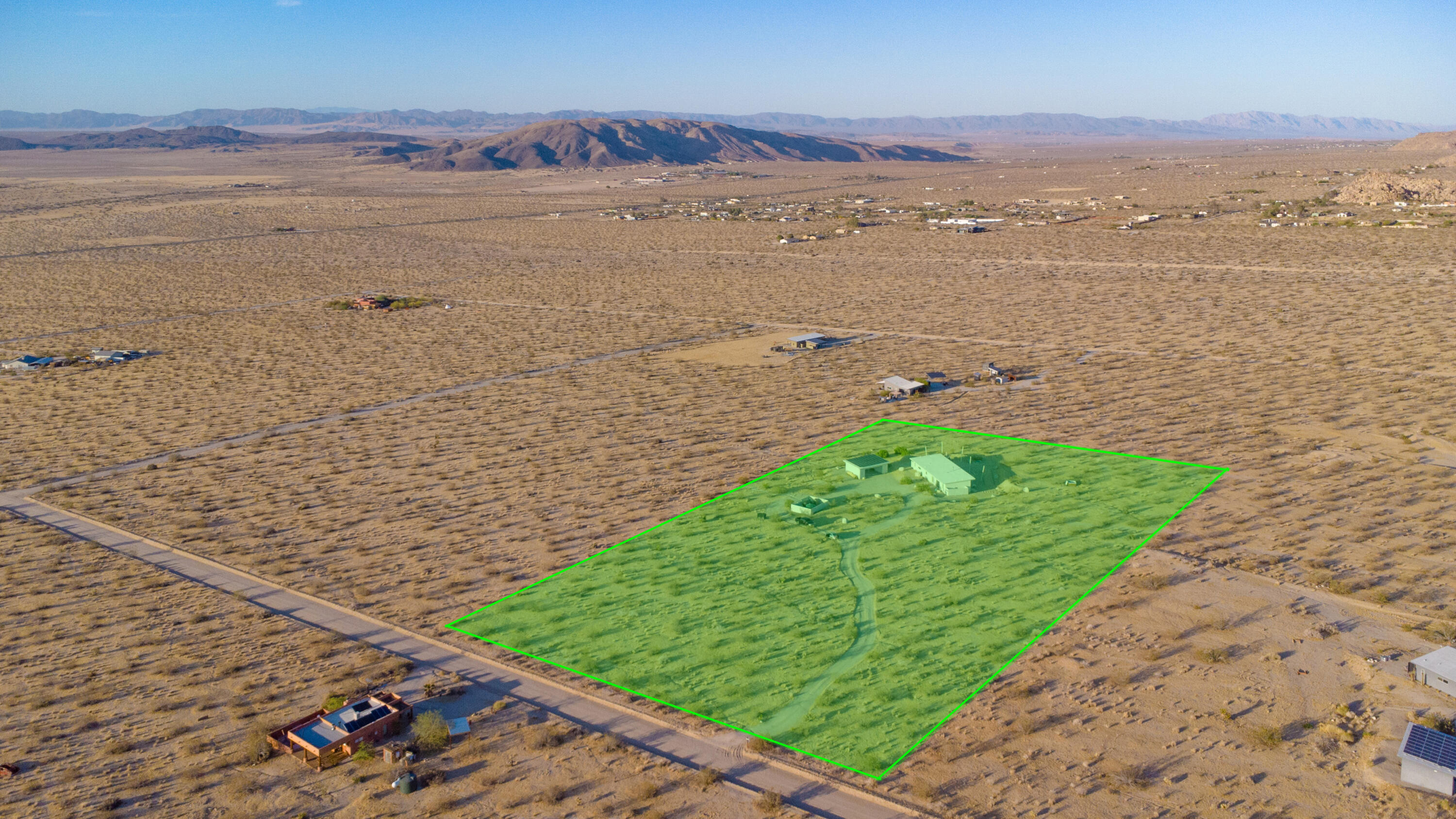7245 Sun View Road Twentynine Palms, CA 92277 - Photo 41 of 56 7245 Sun View Drone Lines-7
